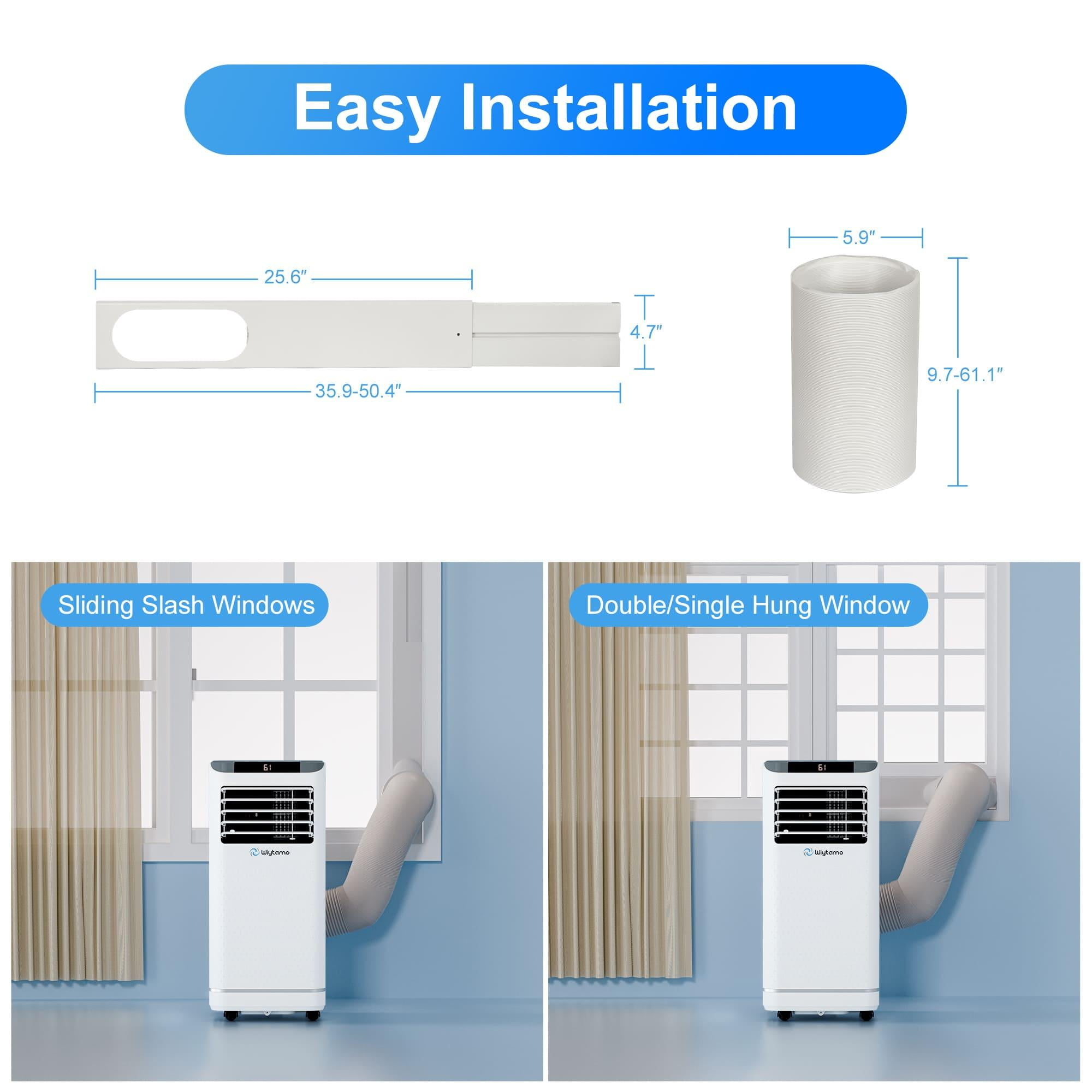 WIYTAMO Portable Air Conditioners 10000 BTU, Room AC Unit with Remote Control, Built-in Heater, Dehumidifier, Fan Mode, Cools up to 450 Sq. ft.(6450 WIYTAMO Portable Air Conditioners 10000 BTU, Room AC Unit with Remote Control, Built-in Heater, Dehumidifier, Fan Mode, Cools up to 450 Sq. ft.(6450