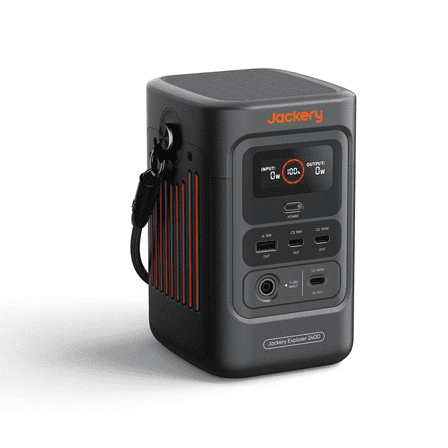 Jackery Explorer 240D Portable Power Station, 250Wh LiFePO4 Battery, 200W DC Output, 1-Hour Fast Charging, Compact Power Bank for Camping, Travel and Emergency Backup