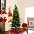 thumbnail image 6 of 6Ft Pre-Lit Green Slim Artificial Christmas Tree with 8 Light Functions, 6 of 10