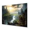 thumbnail image 2 of Designart "Castle from a Fairytale II" Castles Metal Wall Decor, 2 of 5