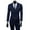 Navy Blue, variant on 3 Pcs/Set Business Suit 3 Piece Set Slim Fit Zipper Solid Color Men Formal Suit for Evening Prom
