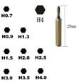 thumbnail image 5 of H4×28mm Small Hex Screwdriver Bits H3 4mm Hex Shank, 5 of 7