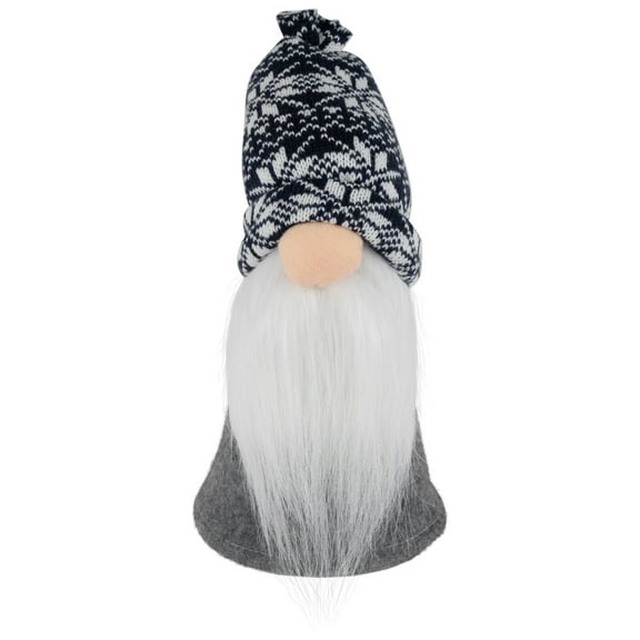 Northlight Gnome Head in Knit Hat Standing Christmas Figure - 8"