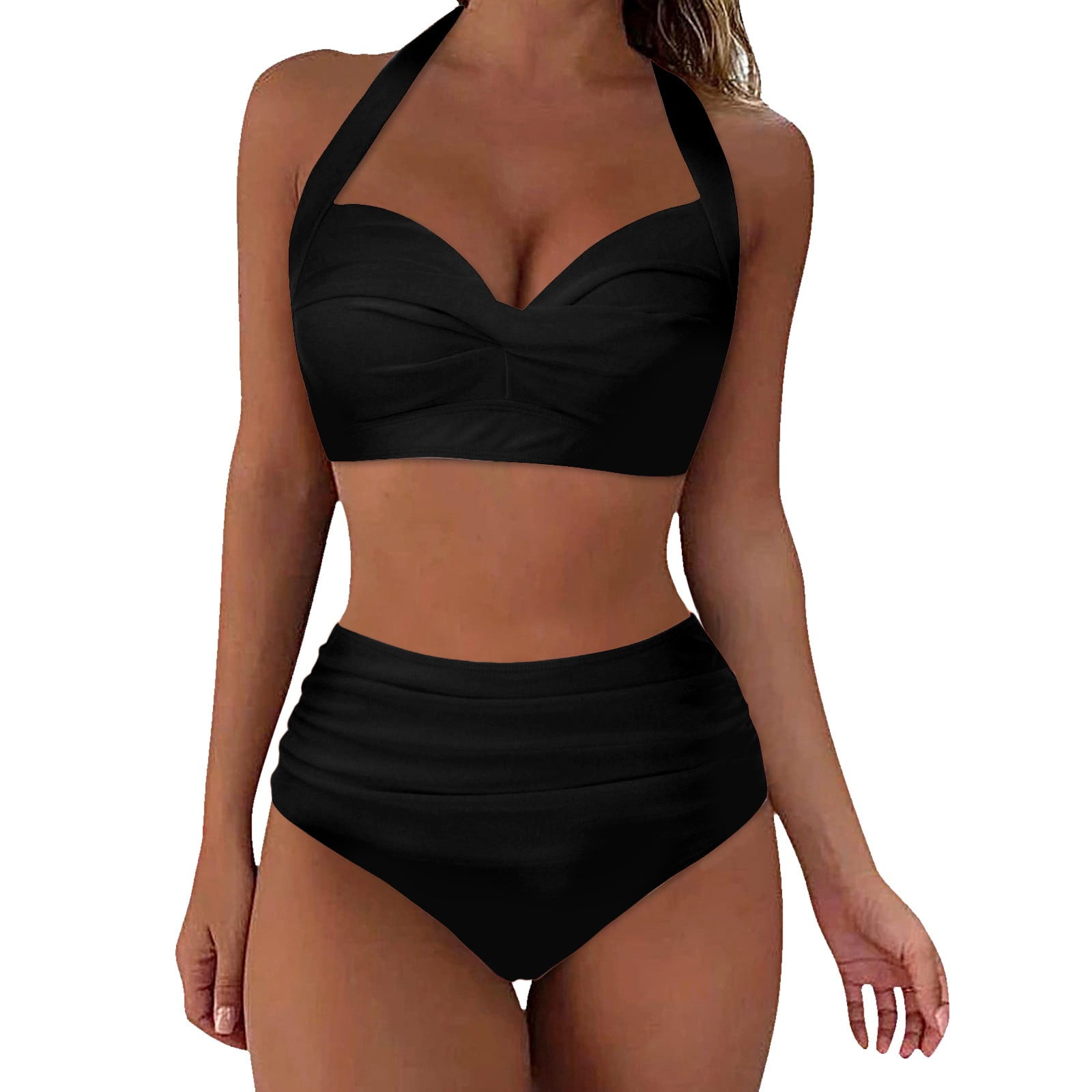 High waisted bikini with underwire top deals