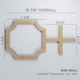 thumbnail image 2 of Ekena Millwork 19 7/8"W x 11 3/8"H x 3/8"T Small Bradley Decorative Fretwork Wood Wall Panels, Birch, 2 of 7