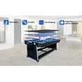 thumbnail image 7 of RACK Triad 7-Foot 3-in-1 Multi Game Swivel Billiard/Pool Table (Blue Felt with Black Body), 7 of 7