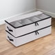 thumbnail image 2 of Fiudx Ofertas del día Caja de zapatos con compartimento plegable, bolsa de almacenamiento, Caja de almacenamiento transparente de tela gruesa, 2 uds., 2 of 3