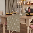 thumbnail image 2 of Table Runners 120 Inches Long Dress Scarves, Khaki Daisy Farmhouse Coffee/Dining/Kitchen Table Runner for Living Room, Modern Farmhouse Chrysanthemum Floral 13x120 Inch, 2 of 9