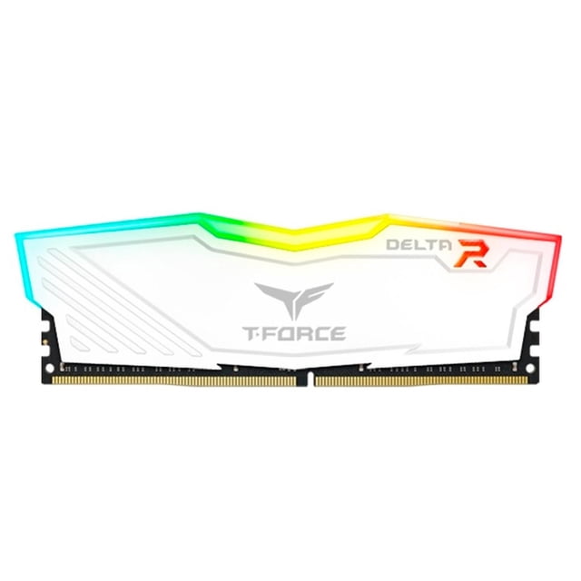 Memoria RAM DDR4 16GB 3200MHz TEAMGROUP T-FORCE DELTA RGB 1x16GB Blanco blanco Team Group TF4D416G3200HC16F01