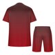 thumbnail image 2 of Mens Pantalones Casuales Cuello Redondo Impresión de Manga Corta Blusa Y Pantalones Cortos Traje, Pantalones de Traje para Hombres, 2 of 5