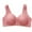 Pink, variant on WCMZJ Daisy Bras for Older Women Plus Size No Underwire Front Closure Comfort Senior Wireless Snap Closing Bra