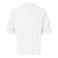 thumbnail image 1 of Chemise à Manches Longues pour Hommes Printemps Été Col Montant Ample avec Poche, 1 of 5