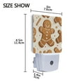 thumbnail image 4 of Gingerbread Man Cartoon Christmas LED Night Light with Smart Sensor Plug Into Wall Dusk to Dawn 2 packs, 4 of 7