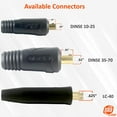 thumbnail image 2 of 200 Amp Welding Lead Extension - Dinse 35-70 Male/Female Connectors - #2 AWG cable (75 FEET), 2 of 6