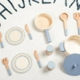 thumbnail image 3 of DIY Wooden Toy Mini Kitchen Cookware Pot Pan Cook Pretend Play Educational House Toys For Simulation Kitchen Utensils Toy, 3 of 6