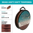 thumbnail image 5 of The Beadsmith Wire Elements Craft Wire – Tarnish Resistant, Soft Temper, Round, Antique Copper Color – 1mm, 18 Gauge, 50 Foot Spool – Jewelry Making, Wire Wrapping, Floral, & Other DIY Crafts, 5 of 7