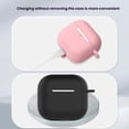 thumbnail image 3 of 5 in 1 for AirPods 4th Generation Case Accessories Set Kit, Silicone Protective AirPods Case with Anti-Lost Straps/Watch Band Holder/Storage Box/Keychain,Blue, 3 of 7