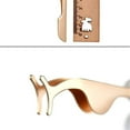 thumbnail image 2 of densenon False Eyelashes Applicator Tool Eyelash Extension Tweezers Remover Clip Tweezers Nipper (Golden), 2 of 6