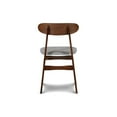 thumbnail image 6 of New Classic Furniture Morocco Wood Dining Chair in Light Gray (Set of 2), 6 of 8
