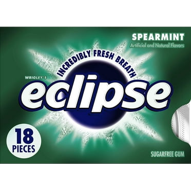 Eclipse Spearmint Sugarfree Gum (Pack of 8)