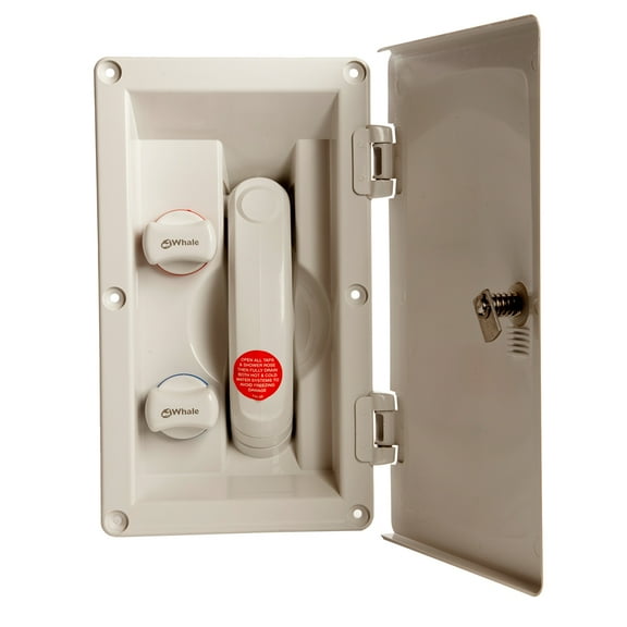 Whale Marine RT2658 White "Swim 'N' Rinse" Transom Shower with Mixer & Cover