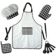 thumbnail image 1 of 1 Set of Kids Cooking Kits Child Kitchen Kits Children Apron Cooking Apron For Kid, 1 of 8