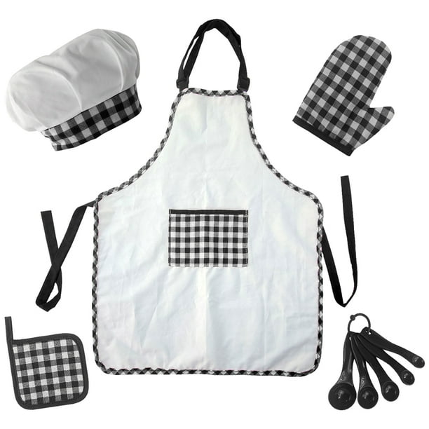1 juego de kits de cocina para niños kits de cocina infantil delantal de niños delantal de cocina para niños