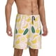 thumbnail image 2 of Balery Banana With Leaves Pantalones cortos de pijama de punto de algodón para hombre con cinturilla y bolsillos-4X-Large, 2 of 6