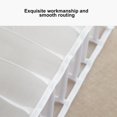 thumbnail image 4 of 3 piezas de tela cajón organizador gabinete armario divisor para jeans (7 celdas blanco), 4 of 5