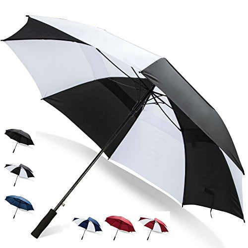 black umbrella sun protection