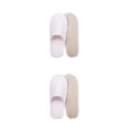thumbnail image 2 of Pantuflas desechables de lana Coral Qarigey 10 pares antideslizantes para hotel color Blanco 2, 2 of 6