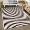 thumbnail image 2 of Alfombra LEEVAN, lavable, 150 x 240 cm, con rayas blancas y negras, 2 of 7