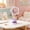 Purple, variant on Portable USB Flower Design Fan, 5-Speed, Super Long Endurance, Lightweight Design, Modern Aesthetic, Neck Desktop Fan, Suitable for Travel, Beach, Gym, Office, And Outdoor Use