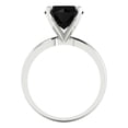 thumbnail image 4 of Solitaire Engagement Ring for Women - 3ct Natural Onyx in 18K White Gold Promise Ring, 4 of 6