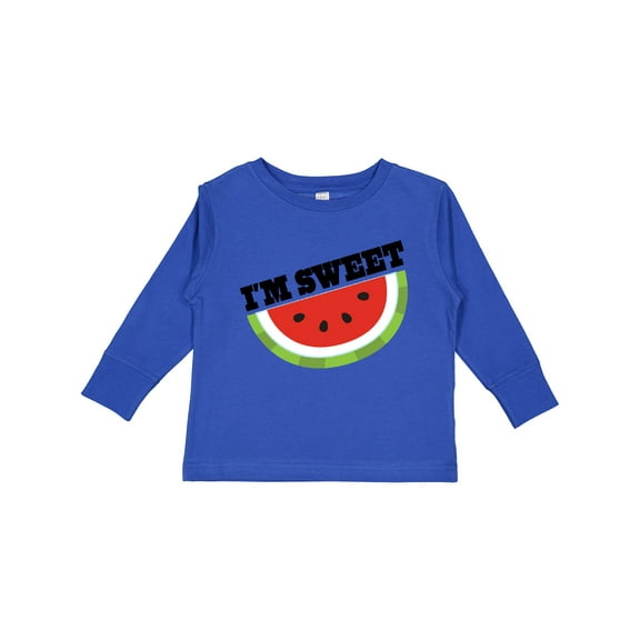 Inktastic I'm Sweet Watermelon Boys or Girls Long Sleeve Toddler T-Shirt