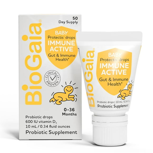 Probiótico y vitamina D para bebés BioGaia Protectis Immune