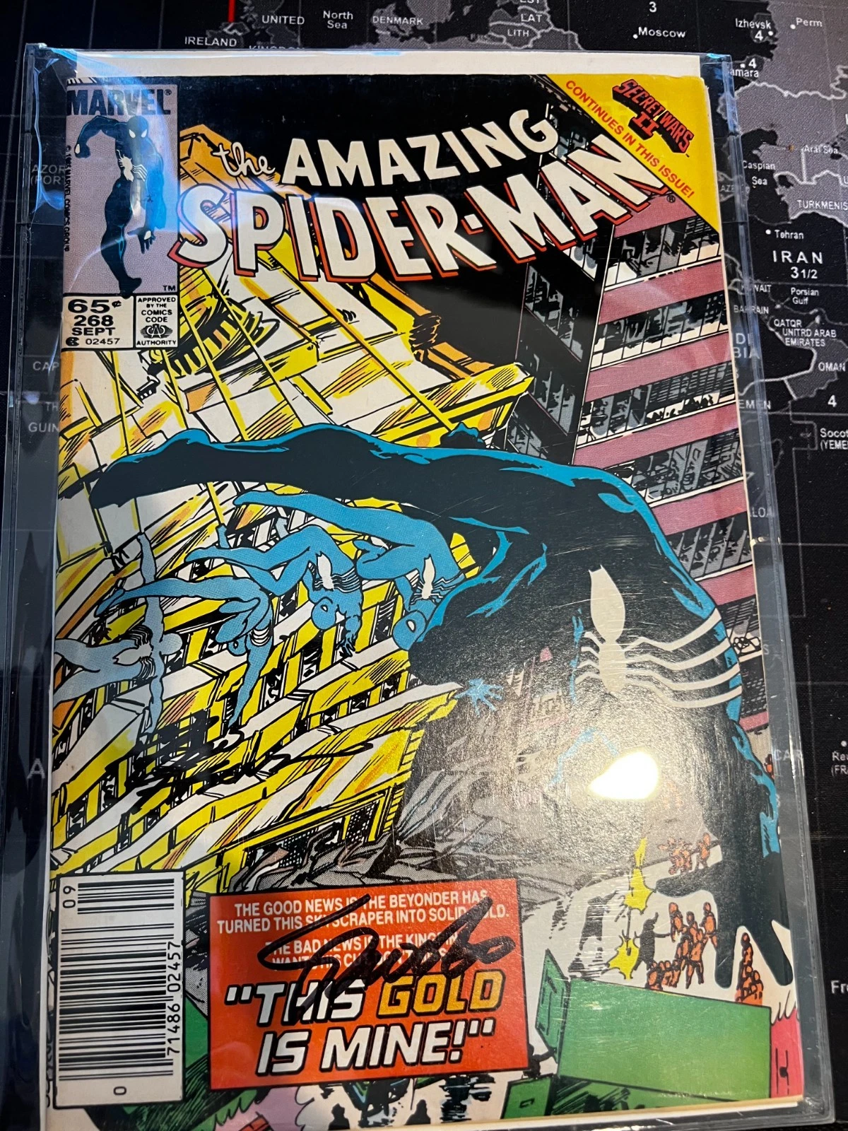 Amazing Spider-Man #268 Signed Jim Shooter Ron Frenz