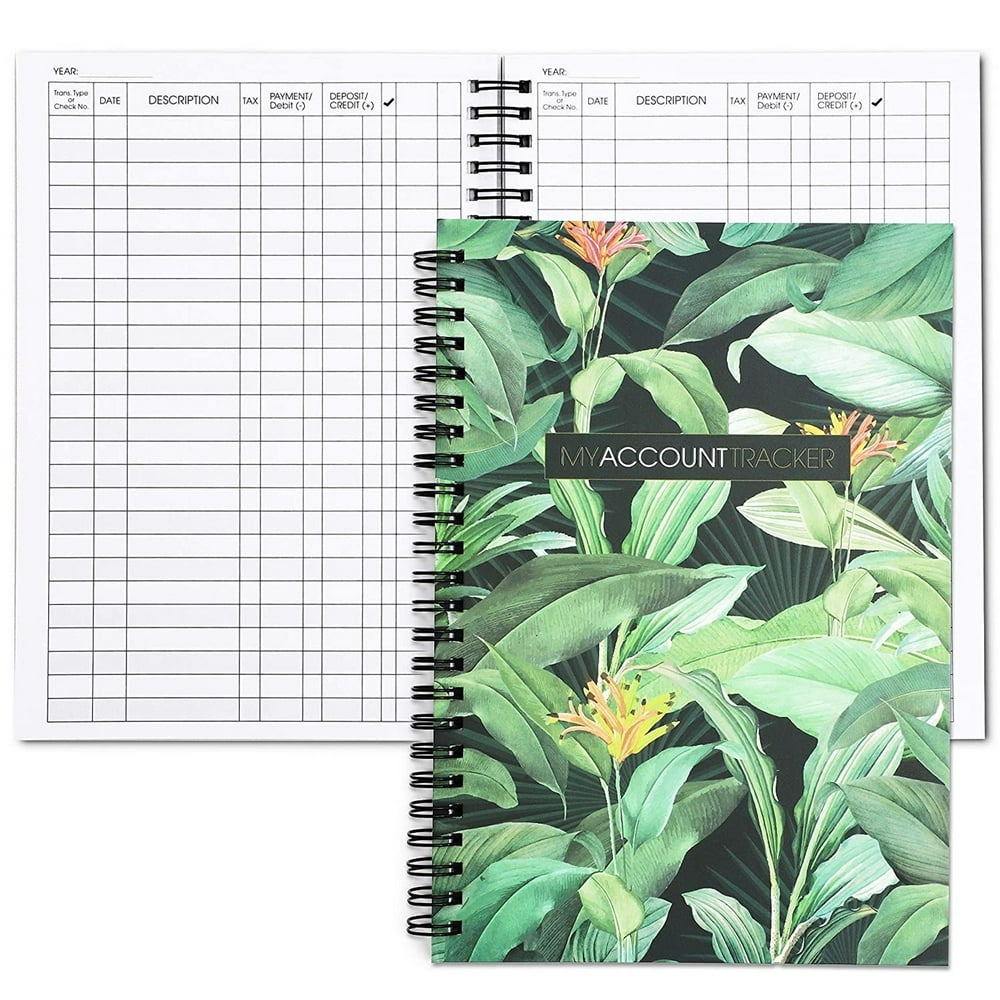 2 Pack Accounting Ledger Book, Expense Tracker Notebook for Small