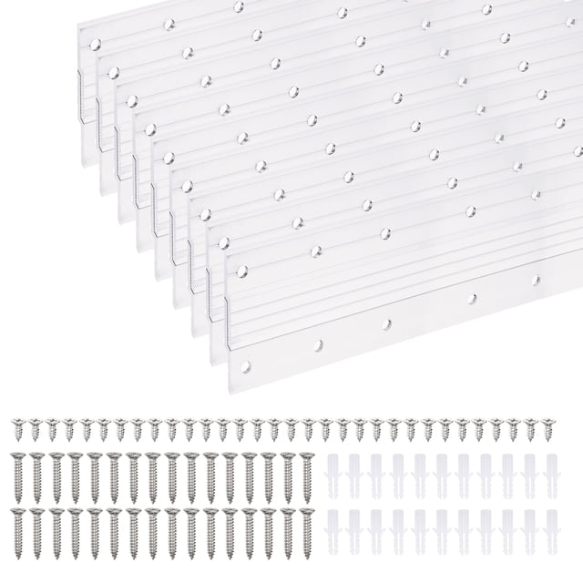 Uxcell French Cleat Picture Hanger 18 inch, 1 Set Aluminum Z Clip Interlocking Kit