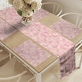 thumbnail image 2 of Ambesonne Pale Pink Table Runner & Placemats, Butterflies Ornate Wings, Placemat 4 pcs + Runner 16"x90", White Peach and Pink, 2 of 2