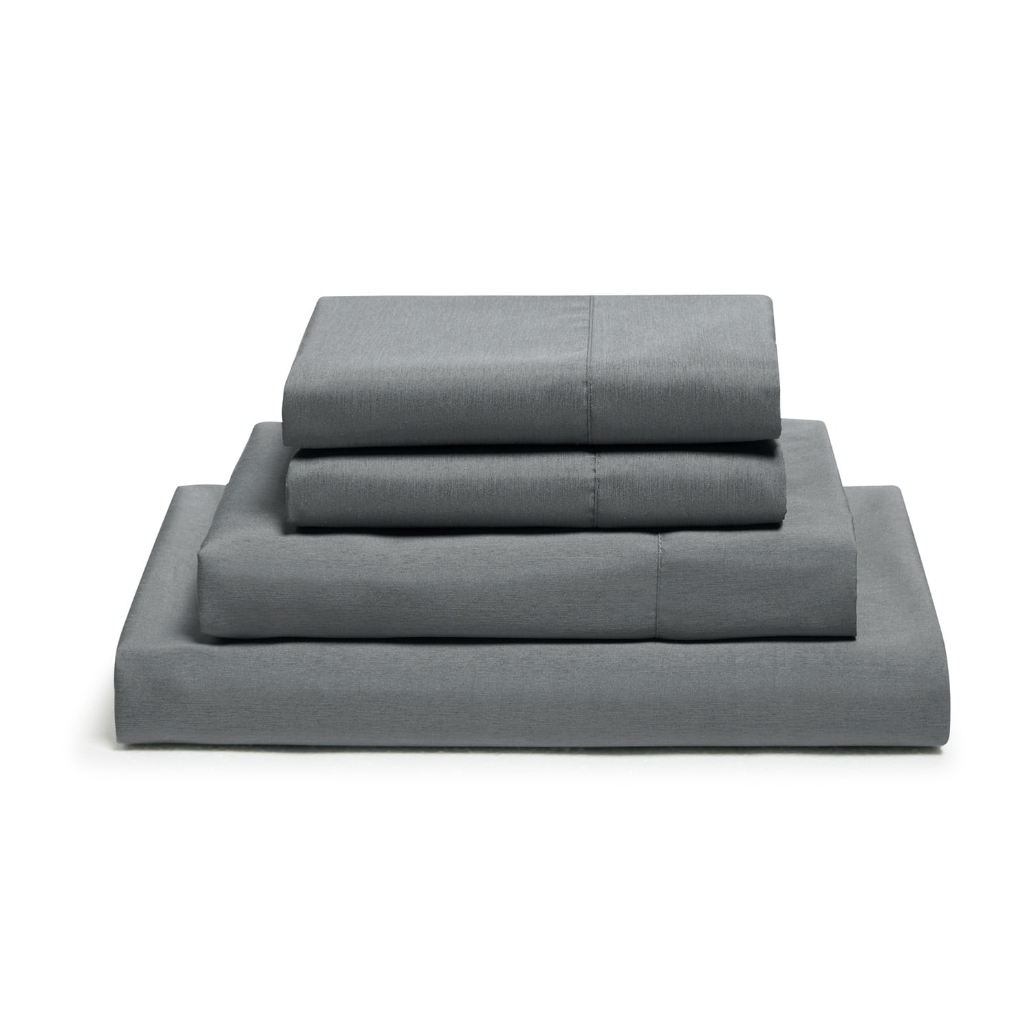 Virtu Bed Sheets Set, Deep Pocket Rayon Derived from Bamboo Blend Cooling 4 Piece Queen Sheets sets, Gray