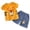 b147-Yellow, variant on KPOPLK Toddler Baby Boy Summer Clothes for 6 12 18 24 Months 2T 3T 4T 5T 6T Cartoon Print T-Shirt Clothing +Shorts Sets Casual Truck Excavator Dinosaur Outfits(2-3 Years,White)