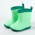thumbnail image 2 of HaiMao Kid Rain Boot ,Short Waterproof Rain Shoes for Toddler Green 6 Years(29), 2 of 3