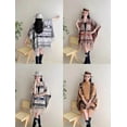 thumbnail image 4 of Women's Shawl Wrap with Tassel Open Front Retro Poncho Cape for Fall Winter (Chevron Beige), 4 of 5