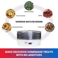 thumbnail image 4 of Total Chef Countertop Food Dehydrator, 5 Tray Dryer for Fruit, Jerky, 4 of 7