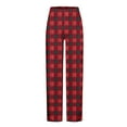 thumbnail image 5 of Luxalzxs Mens Plaid Pajama Pants Cozy Lounge Pants Baggy Lightweight Buffalo Plaid Pjs Pants Sleepwear Elastic Waist Pj Bottoms, 5 of 5