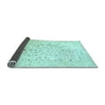 thumbnail image 2 of Ahgly Company Indoor Square Oriental Light Blue Traditional Area Rugs, 3' Square, 2 of 4