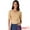 Apricot, variant on DARING DIVA Women's V Neck Short Sleeve Stretchy Lightweight Casual T-Shirt XS Apricot