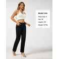 thumbnail image 5 of roswear Women’s Straight Leg Jeans Stretchy, 29.53" Inseam, Size 4-16, 5 of 6