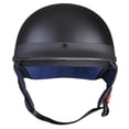 thumbnail image 3 of AHR RUN-C Casque Demi-Visage Approuvé à Pois pour Moto Cruiser Chopper Noir Mat S, 3 of 9